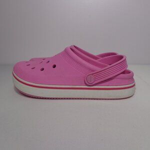Crocs Clogs Pink Off Court Size J5 (Youth size 5, Women's Size 7)